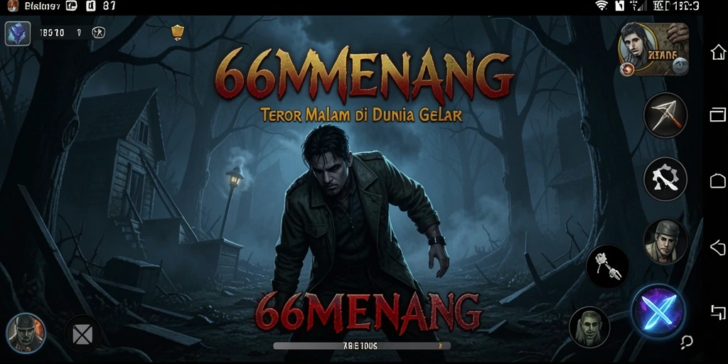 Tangkapan layar gameplay menyeramkan dari 66MENANG.