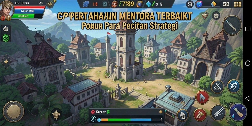 Screenshot C789 menampilkan intensitas pertarungan dalam game Tower Defense.