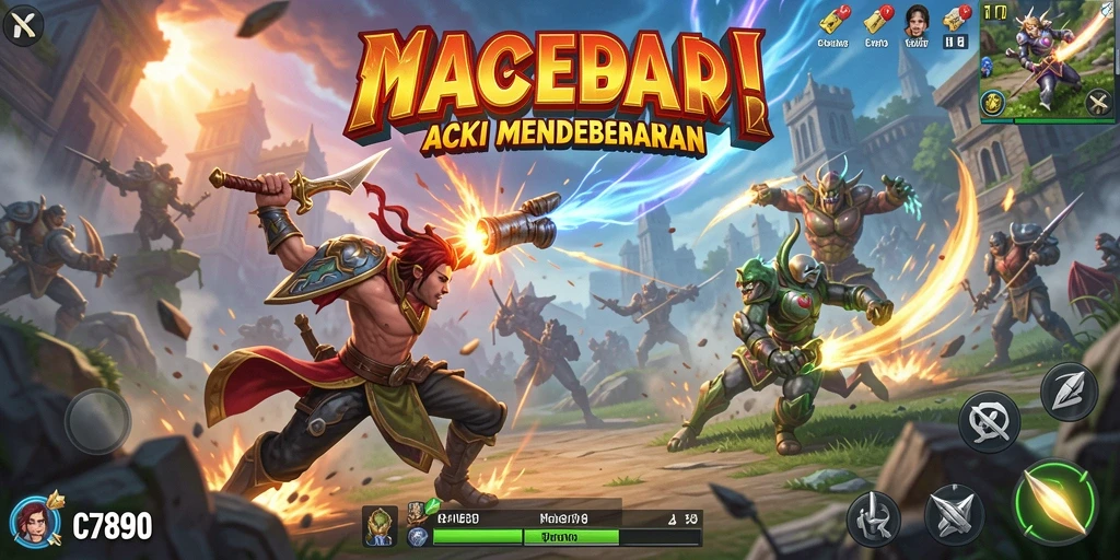 Tampilan gameplay C7890 yang mendebarkan dan seru.
