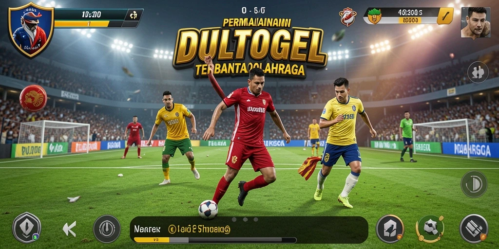 Tampilan gameplay seru dari DULTOGEL di arena olahraga.