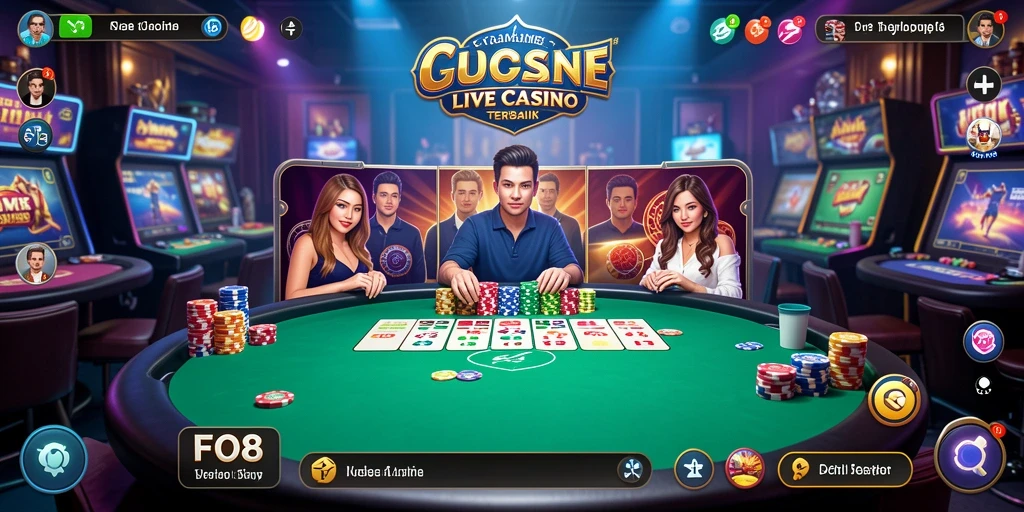 Tampilan gameplay Live Casino yang mengasyikkan dan interaktif.