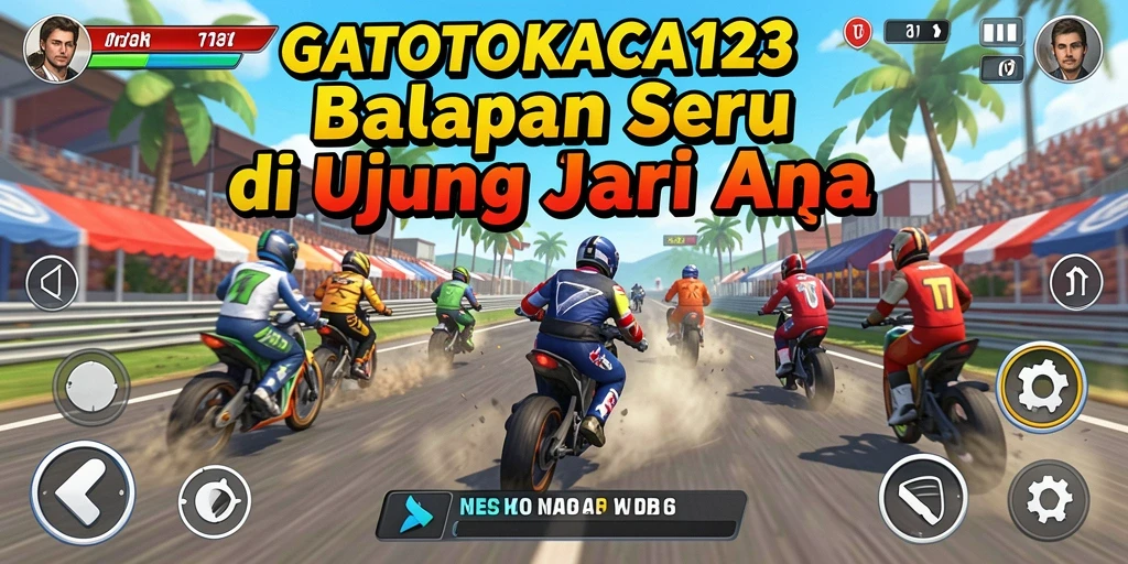GATOTKACA123 menampilkan gameplay balap yang seru dan menantang.