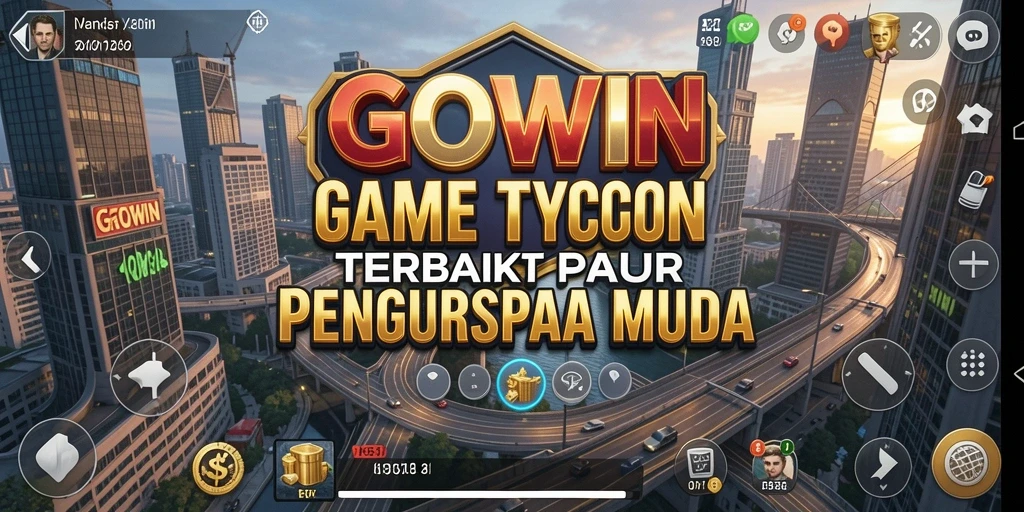 Screenshot GOWIN menampilkan momen menarik dalam gameplay Tycoon.