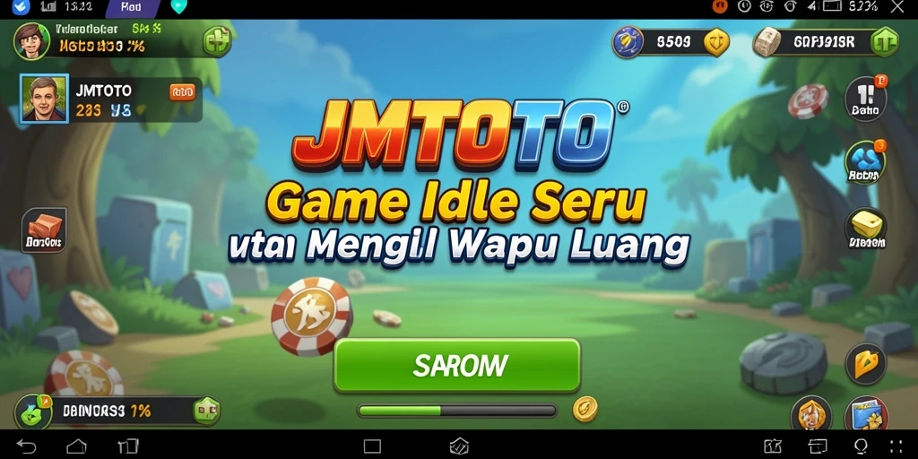 Screenshot utama JMTOTO menampilkan gameplay santai yang menghibur.