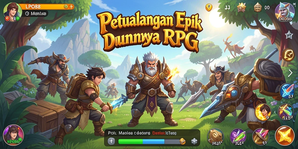 Tampilan menakjubkan dari gameplay RPG di LPO88.