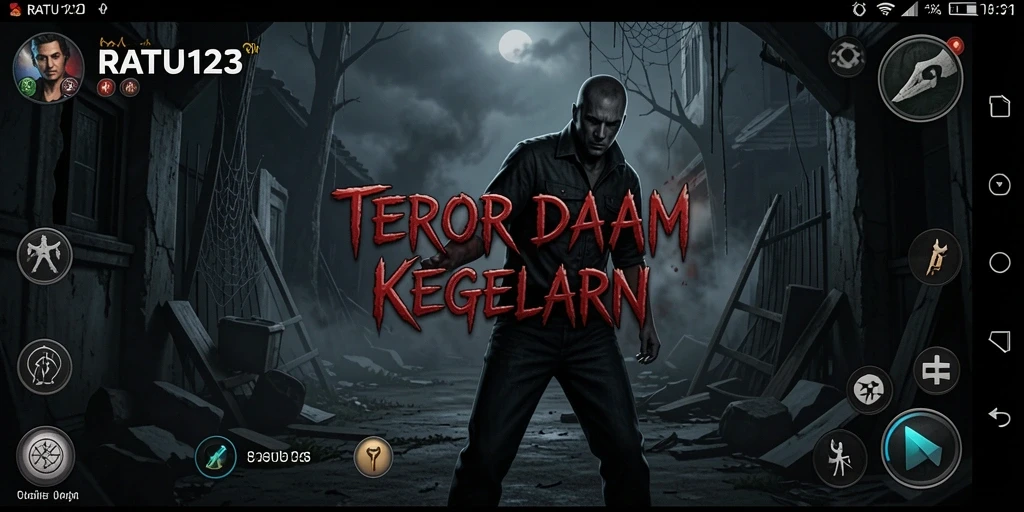 Screenshot menampilkan gameplay yang menegangkan dalam RATU123.