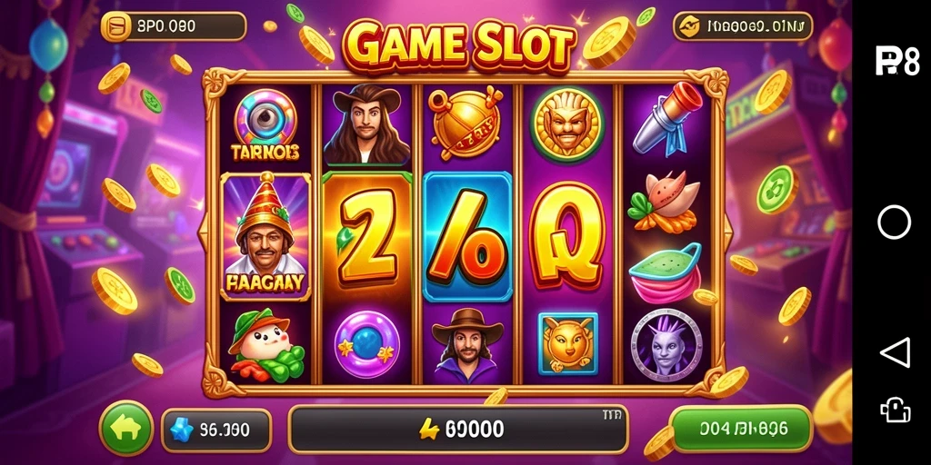 Tampilan utama gameplay Slot yang menarik dari RP8.