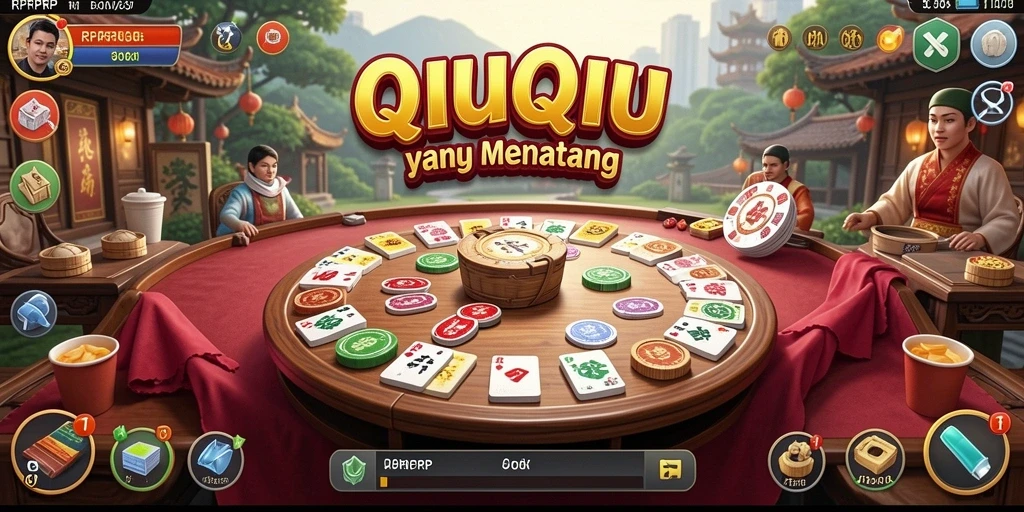 Screenshot menampilkan aksi seru dalam permainan QiuQiu RPRPRP.