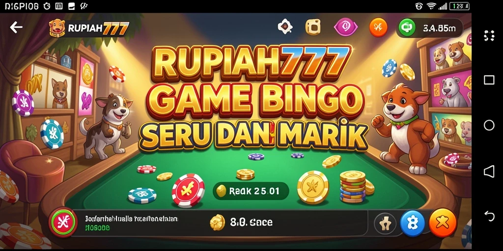 Tampilan utama RUPIAH777 saat bermain Bingo yang seru.
