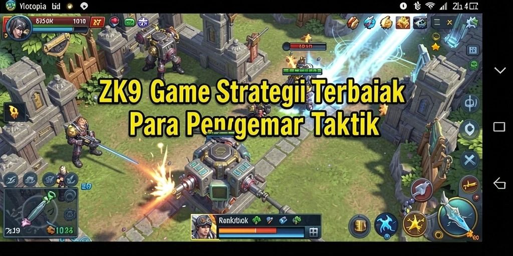 Tampilan gameplay menegangkan dalam ZK9 yang penuh strategi.